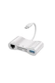 Concord Byl-1034 Lighting To 100mbps Ethernet Lan Rj45 Usb Otg Camera Adapter Hub For Iphone - 1