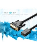 UGREEN 20118 DVI 24+1 to HDMI Dönüştürücü Kablo 1080P Görüntü Çözünürlüğü Çift Yönlü Veri Aktarımı - 2