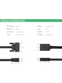 UGREEN 20118 DVI 24+1 to HDMI Dönüştürücü Kablo 1080P Görüntü Çözünürlüğü Çift Yönlü Veri Aktarımı - 3