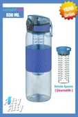 Uzspace 530ml Detoks Aparatlı Silikon Gövde Tritan Su Matarası thumbnail 1