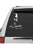 ModernSanatDükkanı Ulu Önder Mustafa Kemal Atatürk 23x20 cm Sticker Araba, Motorsiklet, Laptop, Cam Sticker - 1