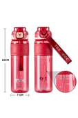 Vagonlife TKK 600ml Pipetli/Pipetsiz Kullanıma Uygun Ölçü Skalalı Tritan Spor Matara - 4