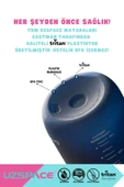 Uzspace 650ml Yeni Çift Renkli Sızdırmaz BPA İçermez Kilitlenebilir Kapaklı Motivasyonel Tritan Su Matarası thumbnail 6