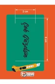 Turuncu Çok Güzelsin Araba Güneşlik Ayna Yazısı -Etiket Sticker 8x2cm - 3