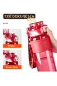 Vagonlife TKK 600ml Pipetli/Pipetsiz Kullanıma Uygun Ölçü Skalalı Tritan Spor Matara - 6