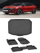 Sahler Nissan Qashqai 2022 ve Sonrası Benzin/Hybrit 4.5D Paspas 3D ALT Rizline Bagaj HAvuzu thumbnail 1