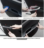 Honda Civic FK7 FC5 Type-R için 2016-2021 Karbon Fiber Kapı Kol Dayama Koruyucu Kapak Trim thumbnail 7