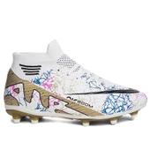 Erkek Desenli Çoraplı Çim Zemin Halı Saha Krampon Futbol Ayakkabısı KRMP565 - 1