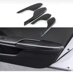 Honda Civic FK7 FC5 Type-R için 2016-2021 Karbon Fiber Kapı Kol Dayama Koruyucu Kapak Trim thumbnail 1