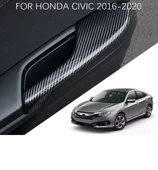 Honda Civic FK7 FC5 Type-R için 2016-2021 Karbon Fiber Kapı Kol Dayama Koruyucu Kapak Trim thumbnail 2