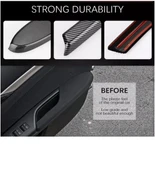 Honda Civic FK7 FC5 Type-R için 2016-2021 Karbon Fiber Kapı Kol Dayama Koruyucu Kapak Trim thumbnail 5