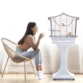 Imac Sofıa Ayaklı Kuş Kafesi Morcivert 62,5x33x61/132cm thumbnail 2