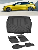 Sahler Opel Astra L 2022 ve Sonrası 4.5D Paspas 3D Rizline ALT Bagaj Havuzu Set thumbnail 1