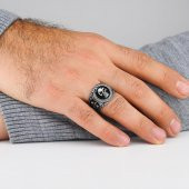 Kurukafa Yılan Tasarımlı 925 Ayar Gümüş Yüzük thumbnail 2