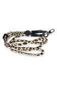 JI Leopar Desenli Boyun Askısı - Gold - 1