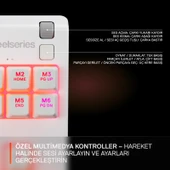 SteelSeries Apex 3 TKL RGB Suya ve Toza Dayanıklı Türkçe Gaming Klavye – Beyaz thumbnail 6