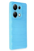 Xiaomi Redmi Note 13 Pro 4G Kılıf Bibercas Silikon Kapak - Mavi - 2