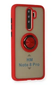 Xiaomi Redmi Note 8 Pro Kılıf Montreal Yüzüklü Silikon Kapak - Kırmızı - 2