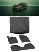 Sahler Skoda Enyaq 2021 ve Sonrası 4.5D Sahler Paspas 3D Rizline Sabit Zemin Alt Bagaj Havuzu - 1