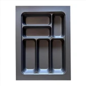 Çekmeceye Göre Esnek Ebatlanan 37x49 cm Sağlam Hediyelik Kesilebilir 6 Gözlü Çekmece İçi Kaşıklık - 1