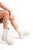 JET-LORA Bağcıksız Lastikli Ortopedik Taban Kadın Bot  CKT - Krem thumbnail 1