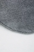 Peluş Halı Koyu Gri Cool Yıkanabilir Oval Kesme Post Yolluk Kilim Salon Halısı Modelleri - 5