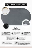Peluş Halı Açık Vizon Cool Yıkanabilir Post Kesme Yolluk Kilim Salon Halısı Modelleri - 4