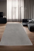 Halı Cool Gri Pramit Kaymaz Yıkanabilir Kaymaz Yolluk Kilim Salon Halısı Modelleri - 1