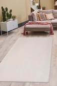 Peluş Halı Açık Vizon Cool Yıkanabilir Post Kesme Yolluk Kilim Salon Halısı Modelleri - 1