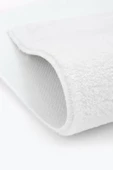 Beyaz Post Dokuma Halı Peluş Yumuşacık Kaymaz Antibakteriyel - 4