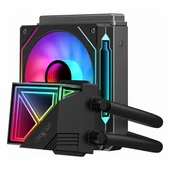 James Donkey Lugis JDC120 ARGB 120mm AM5/1700P Siyah İşlemci Sıvı Soğutucu thumbnail 2