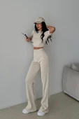 TRİKO CROP VE BOL PAÇA PANTOLON TAKIM DNV-000036 - 6