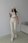 TRİKO CROP VE BOL PAÇA PANTOLON TAKIM DNV-000036 - 7