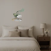 Çay Fincanı Tasarımlı Dekoratif Duvar Aynalı Tablosu - 2