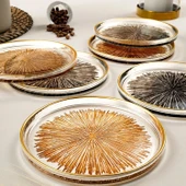 Fecra Mystic 6'lı Pasta Tabağı Seti 16 cm thumbnail 1