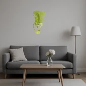Modern Köpek Yüzü  Dekoratif Altın Aynalı Tablo - 5