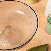 Fecra Loren Ayaklı Kase Siyah Fileli - 4