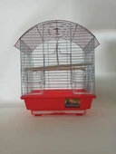 Qh Pet Cage Kafes Renkli 30x23x39 Kırmızı Muhabbet Kanarya - 1