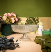 Fecra Loren Ayaklı Kase Siyah Fileli - 2