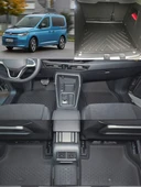 Sahler Volkswagen Caddy 2020 ve Sonrası 4.5D Paspas 3D Rizline Bagaj Havuzu Set thumbnail 1