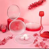 Fecra Loren 6 Parça Servis Seti 21 cm Natürel - 1