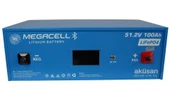 Megacell 51,2V 100Ah LiFePO4 Lityum Demir Fosfat Akü(Bluetooth) thumbnail 3