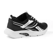 Unisex Siyah Beyaz Özel Tasarım Modern Konforlu Rahat Sneaker Günlük Yürüyüş Ayakkabısı - 5