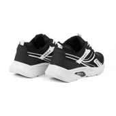 Unisex Siyah Beyaz Özel Tasarım Modern Konforlu Rahat Sneaker Günlük Yürüyüş Ayakkabısı - 2