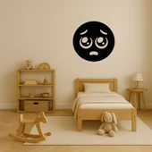 Üzgün Emoji Dekoratif Tablo - 1