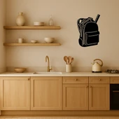 Okul Çantası Temalı Dekoratif MDF Tablo - 2