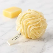 VICHY Simli Banyo Lifi – Yoğun Köpük Etkili Duş ve Vücut Temizleme Lifi VCH-6575  SARI GOLD SİMLİ 60gr thumbnail 2