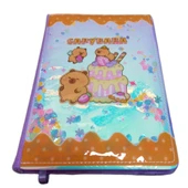 Mikro Capybara Sert Kapak Kadife Arka  Hatıra Ve Not Defteri Günlük A5 Çizgili 80 Yaprak (GN646 thumbnail 2