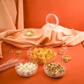 Fecra Loren 5'li Çerez Sunum Seti Natürel - 1