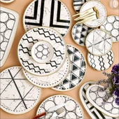 Fecra Feza 35 Parça Gold Fileli Kahvaltı Seti - 4